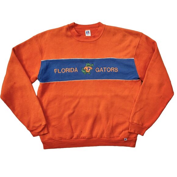 Vintage 80s Florida Gators Russell Crew Neck Sweater Adult Size XL Made in USA - Picture 1 of 8